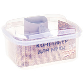 Контейнер для муки 2,3л Прозрачный (8) М1182 Контейнер для муки 2,3л Прозрачный (8) М1182