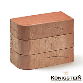  Кирпич печной радиусный R60 марксбург кварц ручная формовка 250х120х65мм [М-300] /Кирово-Чепецкий КЗ 