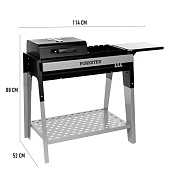 Мангал-гриль FORESTER 114х88х52см с решеткой-гриль, полкой-насадкой для казана и защитной планкой Мангал-гриль FORESTER 114х88х52см с решеткой-гриль, полкой-насадкой для казана и защитной планкой