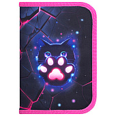 Пенал BRAUBERG, 1 отделение, 1 откидная планка, полиэстер, 21х14 см, Pink lava, 273522 Пенал BRAUBERG, 1 отделение, 1 откидная планка, полиэстер, 21х14 см, Pink lava, 273522