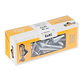 Болт мебельн.с усом DIN 607 6x40 (белый цинк 40 шт) Болт мебельн.с усом DIN 607 6x40 (белый цинк 40 шт)