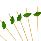 Шпажки для канапе "Листья" набор 24 шт, цвет зеленый 10092399 Шпажки для канапе "Листья" набор 24 шт, цвет зеленый 10092399