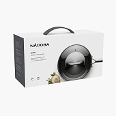 Ковш со стеклянной крышкой, 16 см, 1,5 л, NADOBA, LINDA 796014 Ковш со стеклянной крышкой, 16 см, 1,5 л, NADOBA, LINDA 796014