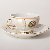  Чашка с блюдцем 205 мл, блюдце 155 см,  Thun Bernadotte,  декор "Мадонна, перламутр" БЕР0033 