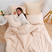 Простыня на резинке 140х200 Цвет Эмоций поплин, хлопок, бежевый, 1578 Простыня на резинке 140х200 Цвет Эмоций поплин, хлопок, бежевый, 1578