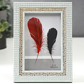 Фоторамка 10х15 пластик Мозаика и золотая слюда 5375896 Фоторамка 10х15 пластик Мозаика и золотая слюда 5375896