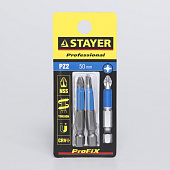 Биты PZ2 50мм (2шт)/STAYER Биты PZ2 50мм (2шт)/STAYER