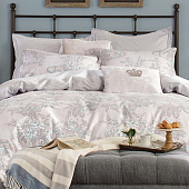  Комплект постельного белья Cleo Satin de Lux, полутороспальный, наволочки 70х70 см, сатин, 15/337-SK 