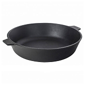 Сковорода 26 см чугун Кама с двумя ушками у6060 Сковорода 26 см чугун Кама с двумя ушками у6060