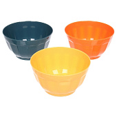 Набор салатников ,пластиковый, "Тунис" 600мл 14х8см,микс 312-1537 Набор салатников ,пластиковый, "Тунис" 600мл 14х8см,микс 312-1537