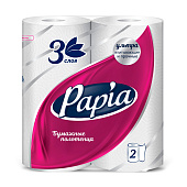 Полотенца бум. Hayat Papia 3-х сл. MAXI белые 2 шт Арт.5078357 (ф12)