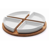 Менажницы 4 шт с подставкой Apollo "Circulo" CRC-04 Менажницы 4 шт с подставкой Apollo "Circulo" CRC-04