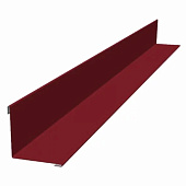 Планка угла внутреннего 0,4х50х50 L=2м (RAL 3005 Красное вино)