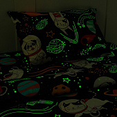 Комплект постельного белья Этель Cosmoparty, полуторный, бязь, наволочка 50х70 см -1 шт, 5017253 Комплект постельного белья Этель Cosmoparty, полуторный, бязь, наволочка 50х70 см -1 шт, 5017253