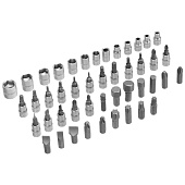 Набор инструментов, 94 предм., 1/2", 1/4", пластиковый кейс, Сибртех