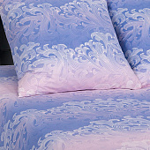  Простынь на резинке 160х200 Mariya DeLuxe, хлопок 100%, арт. ТС-ПР-Р-160 Морозное утро 