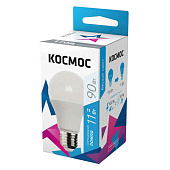  Лампа LED 11Вт Е27, груша, 4500К нейтр. бел. КОСМОС 