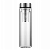 Бутылка 450мл из стекла с заварником 9021 Бутылка 450мл из стекла с заварником 9021