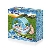 Bestway Бассейн надувной Canopy со съемным навесом, 140х140х114см, 265л арт.52192 Bestway Бассейн надувной Canopy со съемным навесом, 140х140х114см, 265л арт.52192