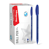  Ручка шар. Berlingo City Style синяя 0,7мм, стержень 124мм CBp_70762 