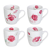  Кружка 250мл, фарфор, "Пионы", микс 806-145 