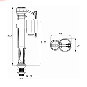 Клапан впускной нижний подвод ID F012400-0007 Iddis Клапан впускной нижний подвод ID F012400-0007 Iddis