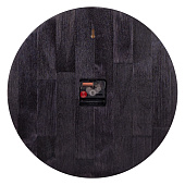  Часы настенные Рубин Классика, d=38, дерево, черный+серебро, 3840-001 