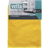  VETTA Салфетка из микрофибры махровая, универсальная, 30х40см, 220г/кв.м., 4 цвета 448-076 