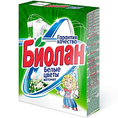 Стиральный порошок для белого БИОЛАН Автомат Белые цветы  350гр/Казан/24