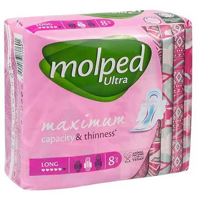  Гигиенические прокладки MOLPED Супер 8шт. 
