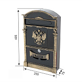 Ящик почтовый №4011В "Герб" (старая бронза) Аллюр Ящик почтовый №4011В "Герб" (старая бронза) Аллюр