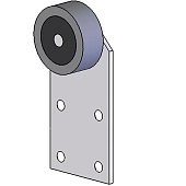 Опора колесная №544 полимер Опора колесная №544 полимер