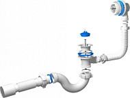  Сифон для ванны Варяг Ани 1 1/2" с гибкой трубой 40/50 С 6155 