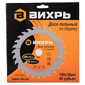 Диск пильный 190х30мм,48 зубьев Вихрь Диск пильный 190х30мм,48 зубьев Вихрь