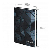  Ежедневник А5 недатированный 145х215, ламинированная обложка, 128 л, Staff, 3D Triangles, 113527 