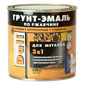 ГРУНТ - ЭМАЛЬ по ржавчине "DALI" белый RAL 9010-0,75л ГРУНТ - ЭМАЛЬ по ржавчине "DALI" белый RAL 9010-0,75л