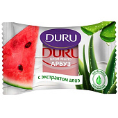 Мыло туалетное DURU 1+1 Арбуз и алое 80г Мыло туалетное DURU 1+1 Арбуз и алое 80г