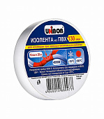  Изолента 15ммх20м, 130 мкн, белая, UNIBOB 