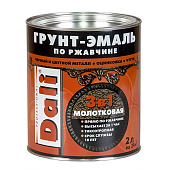 Молотковая ГРУНТ - ЭМАЛЬ по ржавчине "DALI" 2л - зелёный