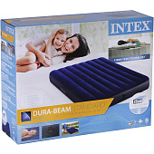 INTEX Кровать надувная Classic downy (Fiber tech) Фул, 1,37x1,91x0,25,64758 