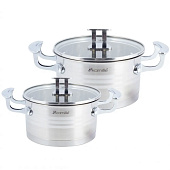  Набор кастрюль 4 предмета (16х9cm, 18х10cm) 5860 
