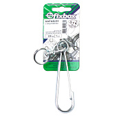 Карабин с вертлюгом оцинк.120 мм (1 шт) Карабин с вертлюгом оцинк.120 мм (1 шт)