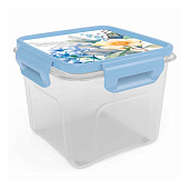 Контейнер квадратный Цветущий сад 0,6л 4357128 Контейнер квадратный Цветущий сад 0,6л 4357128