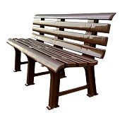  Скамья пластиковая  арт.СКП-МТ009 (коричневая) max 350кг 