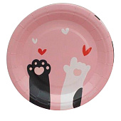 Набор бумажных тарелок 8 шт. "My love yummy" (180 мм) Набор бумажных тарелок 8 шт. "My love yummy" (180 мм)