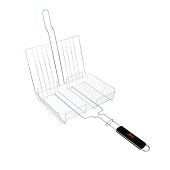  Решетка гриль GRILLBOOM хром, 23х29х6см 104-028 