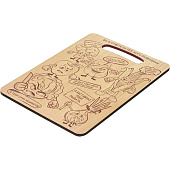 Доска разделочная деревянная "Овощной бунт", 29х21х0,6 см MARMITON /20 17660 Доска разделочная деревянная "Овощной бунт", 29х21х0,6 см MARMITON /20 17660