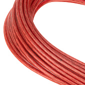 Трос металлополимерный красный 3мм 20м.п.,Сибртех ПР-3.0 Трос металлополимерный красный 3мм 20м.п.,Сибртех ПР-3.0