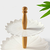 Блюдо BellaTenero, d=20/25 см, двухъярусное, белое 9213642 Блюдо BellaTenero, d=20/25 см, двухъярусное, белое 9213642