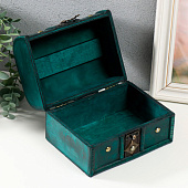 Набор шкатулок для украшений дерево Ромб 2 шт голубая 9932833 Набор шкатулок для украшений дерево Ромб 2 шт голубая 9932833